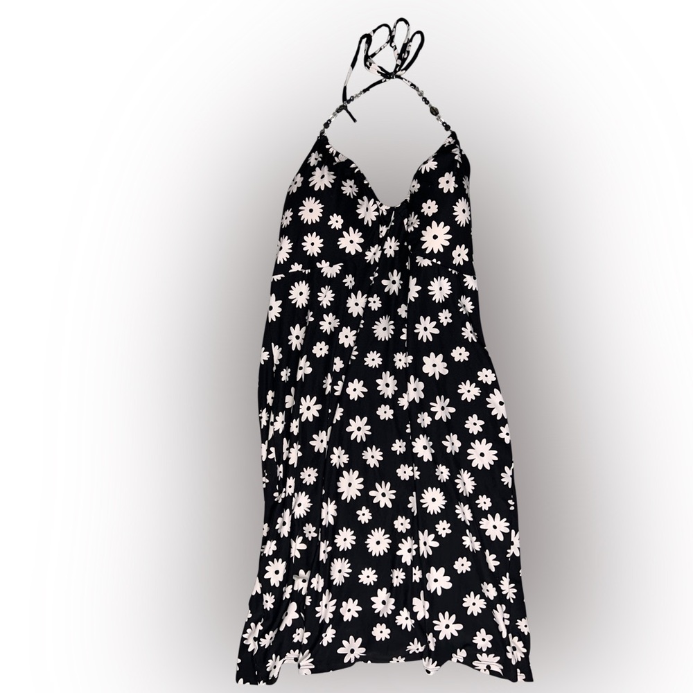 No Boundaries Floral Halter Dress